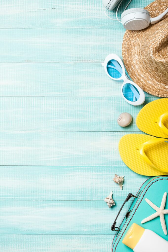 Summer holiday and travel background